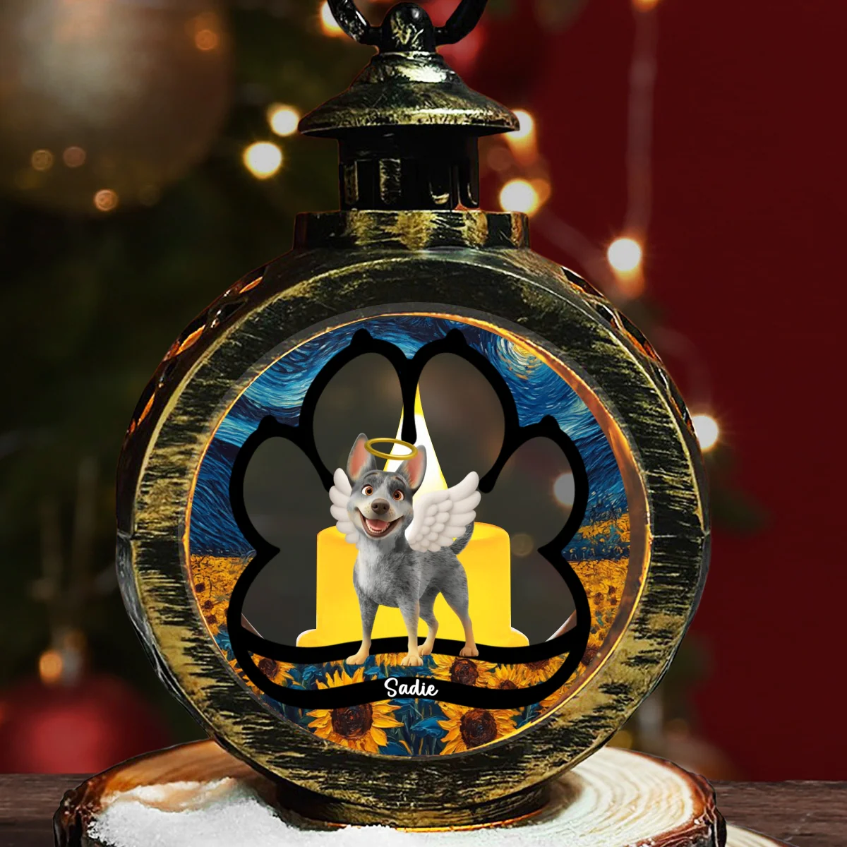 Lay Here With Me Version 3 - Personalized Custom Christmas Lantern - Image 6