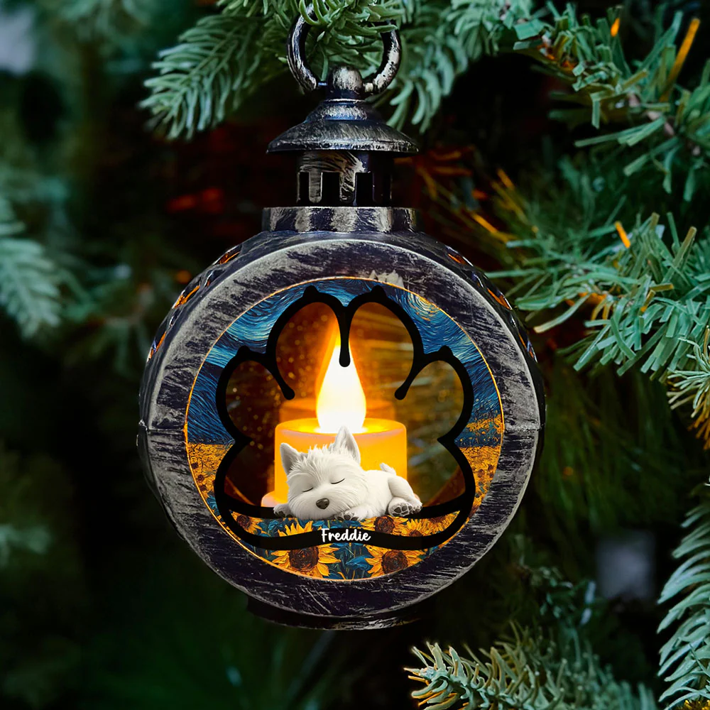 Lay Here With Only Me - Personalized Custom Christmas Lantern - Image 2