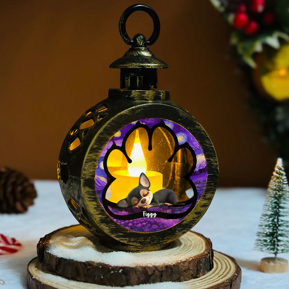 Lay Here With Only Me - Personalized Custom Christmas Lantern - Image 5