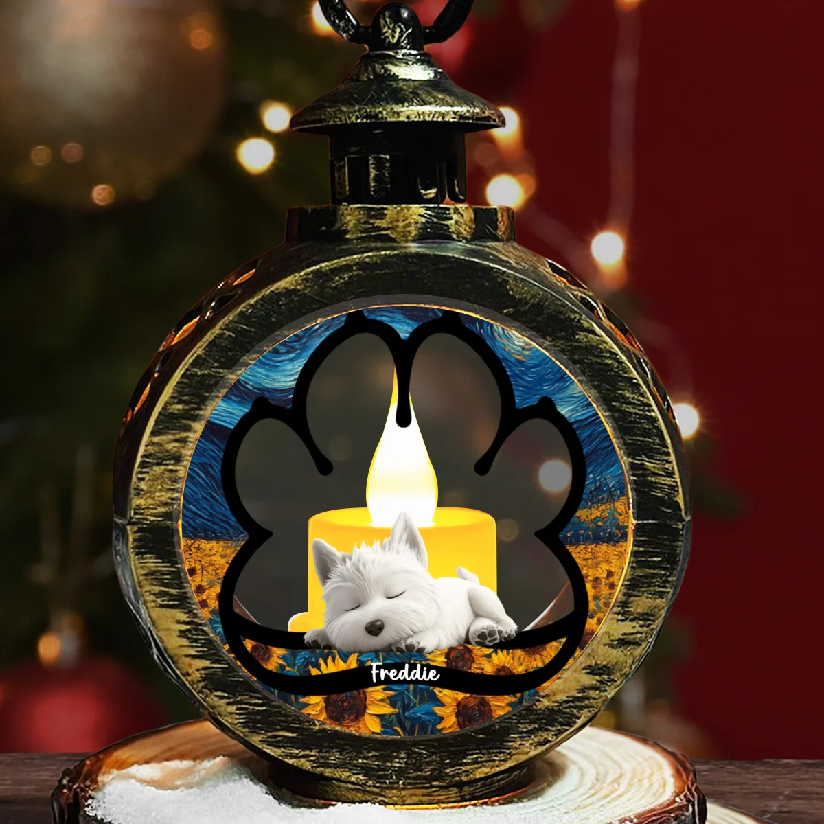 Lay Here With Only Me - Personalized Custom Christmas Lantern - Image 6
