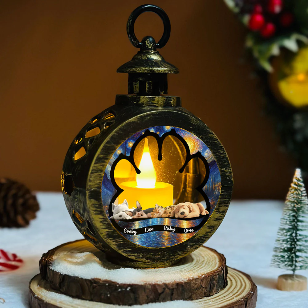 Lay Here With Us - Personalized Custom Christmas Lantern - Image 5