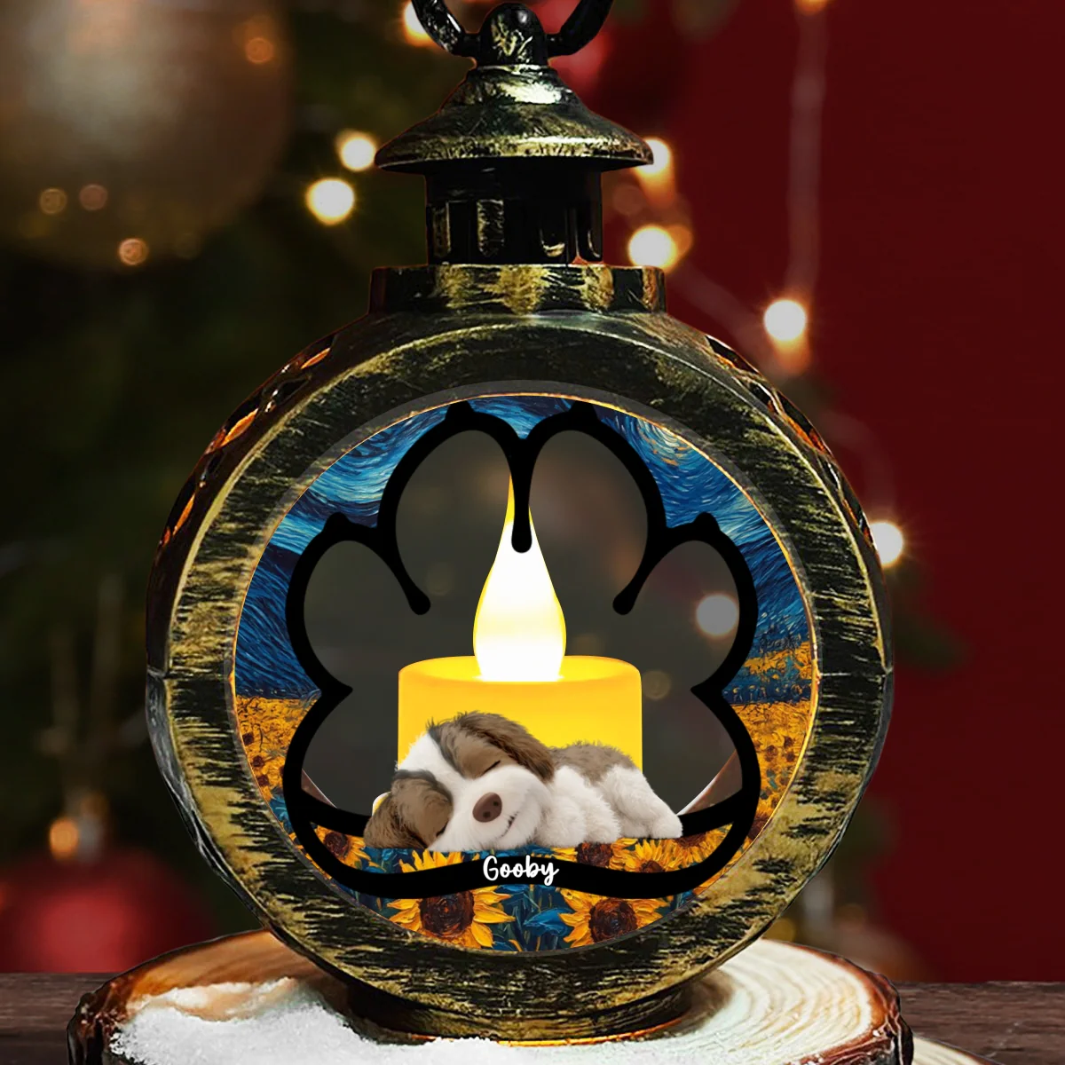 Lay Here With Us - Personalized Custom Christmas Lantern - Image 6