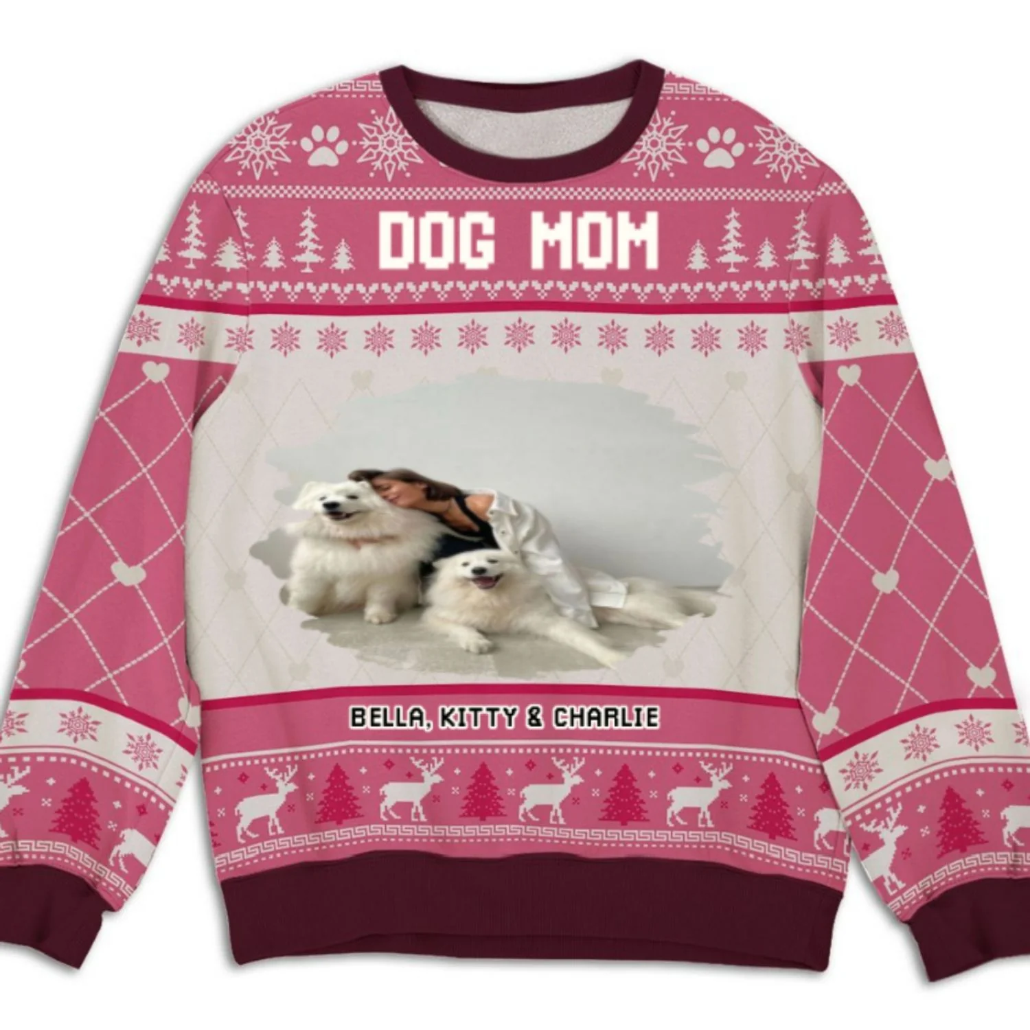 Let Me Be Photo - Personalized Custom All-Over-Print Sweatshirt - Image 2
