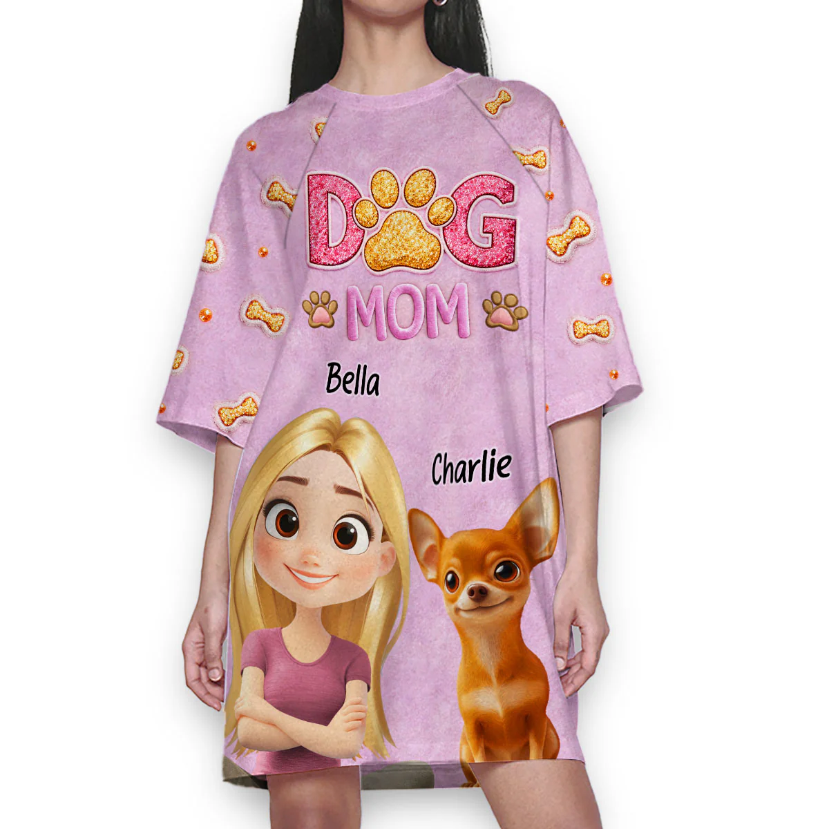 Let Me say It - Personalized Custom 3/4 Sleeve Dress