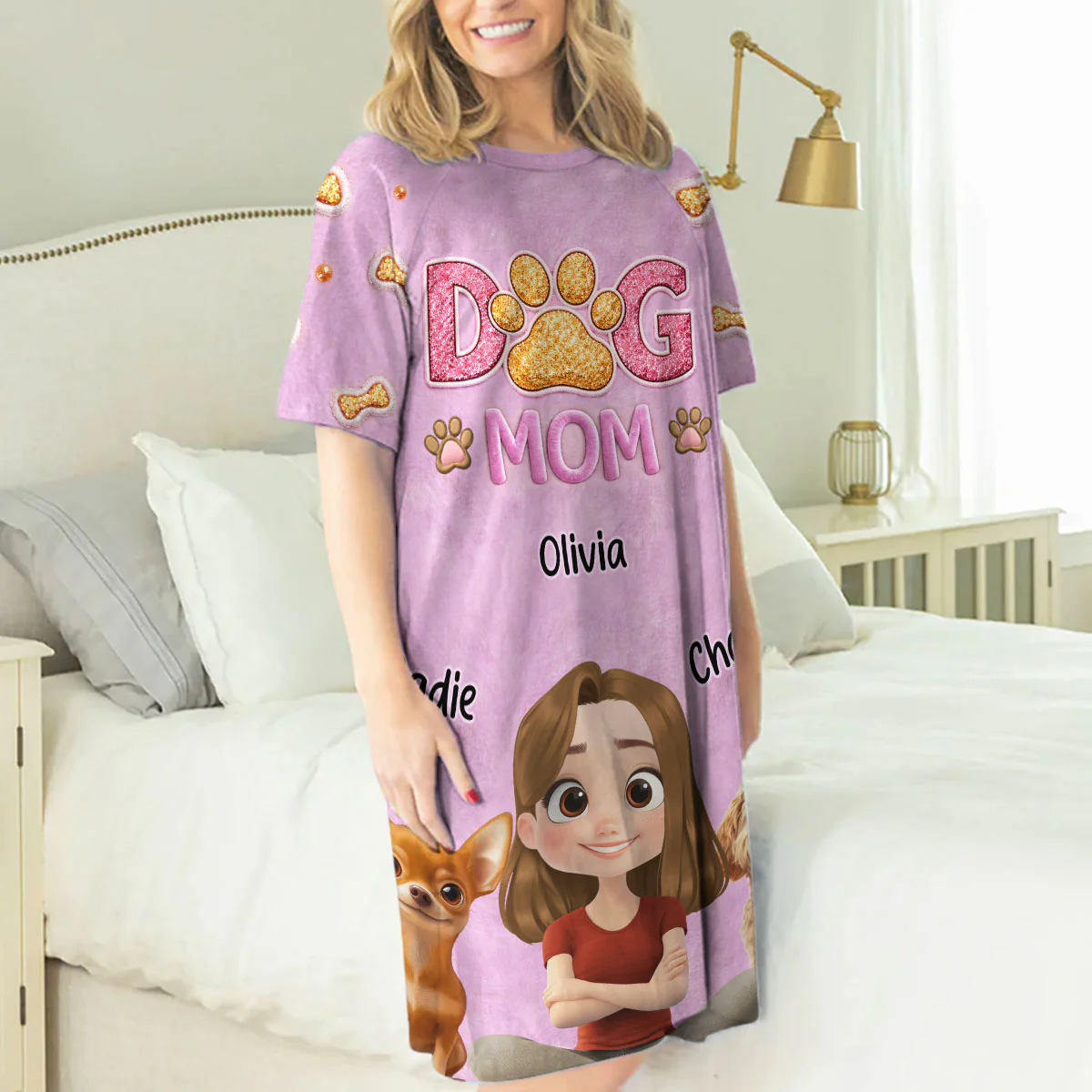 Let Me say It - Personalized Custom 3/4 Sleeve Dress - Image 3
