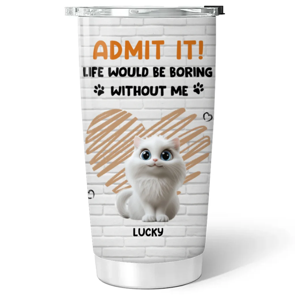 Let Me Tell You Cat - Personalized Custom Tumbler - Image 4