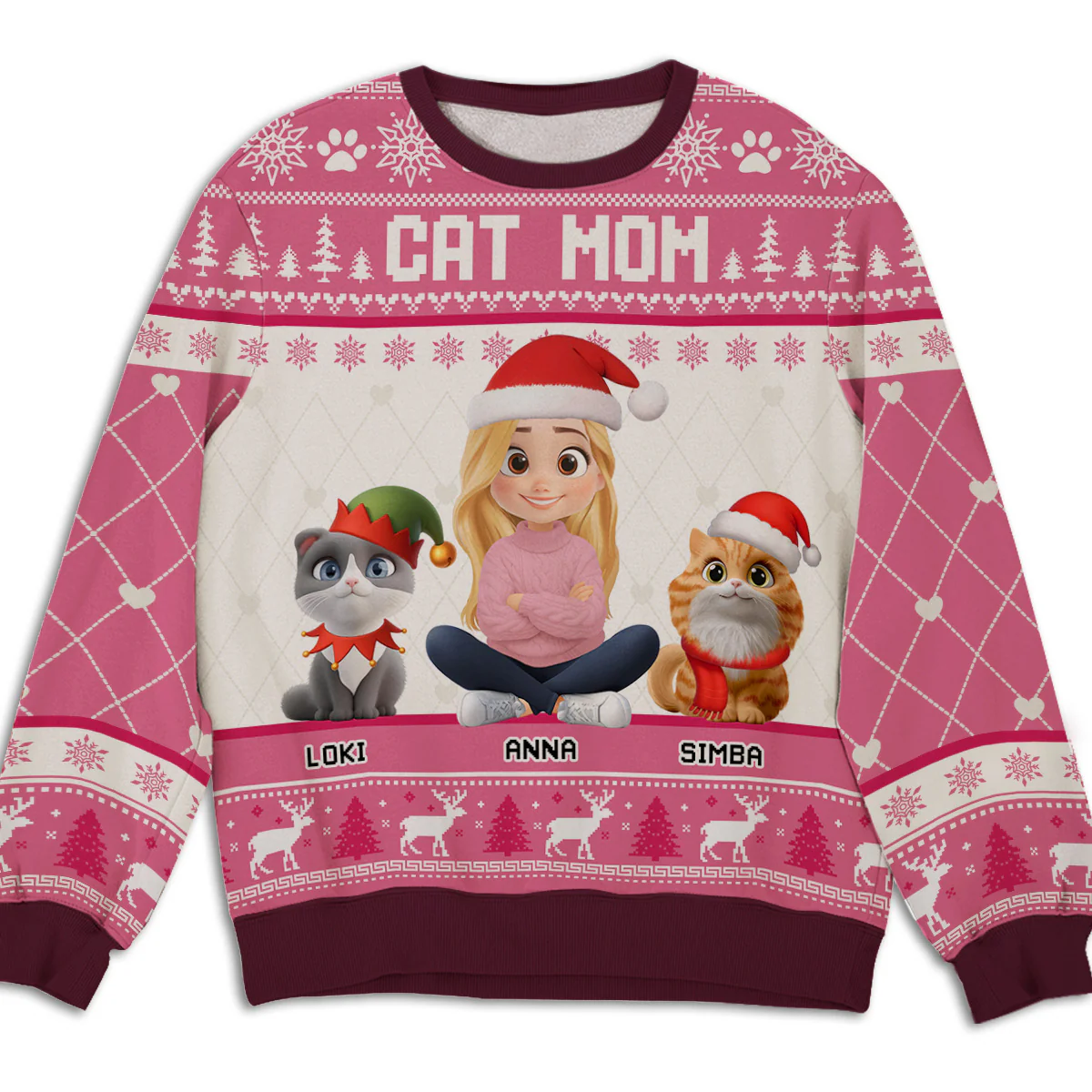 Let The Cats Be - Personalized Custom All-Over-Print Sweatshirt