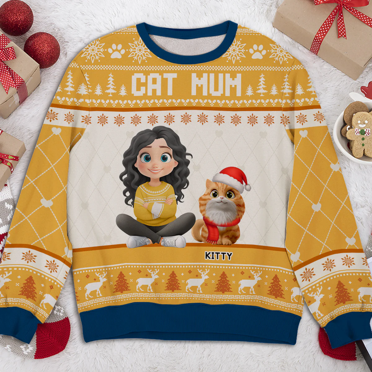 Let The Cats Be - Personalized Custom All-Over-Print Sweatshirt - Image 2