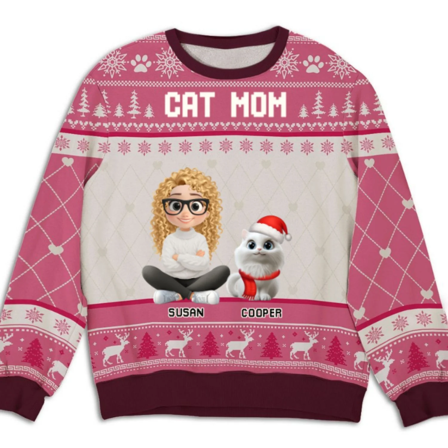 Let The Cats Be - Personalized Custom All-Over-Print Sweatshirt - Image 5