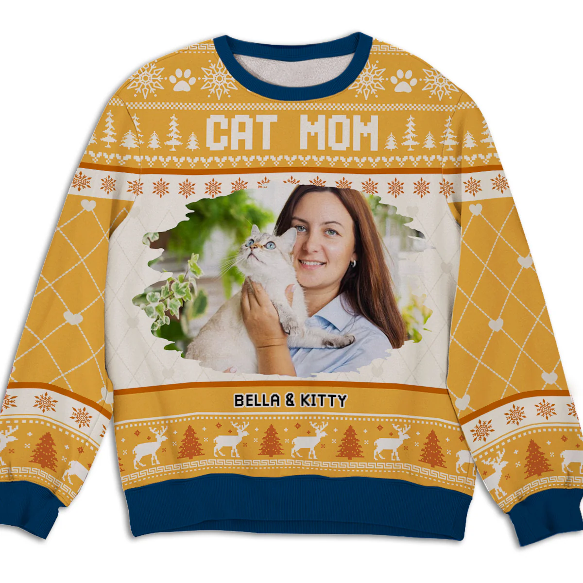 Let The Cats Be Photo - Personalized Custom All-Over-Print Sweatshirt