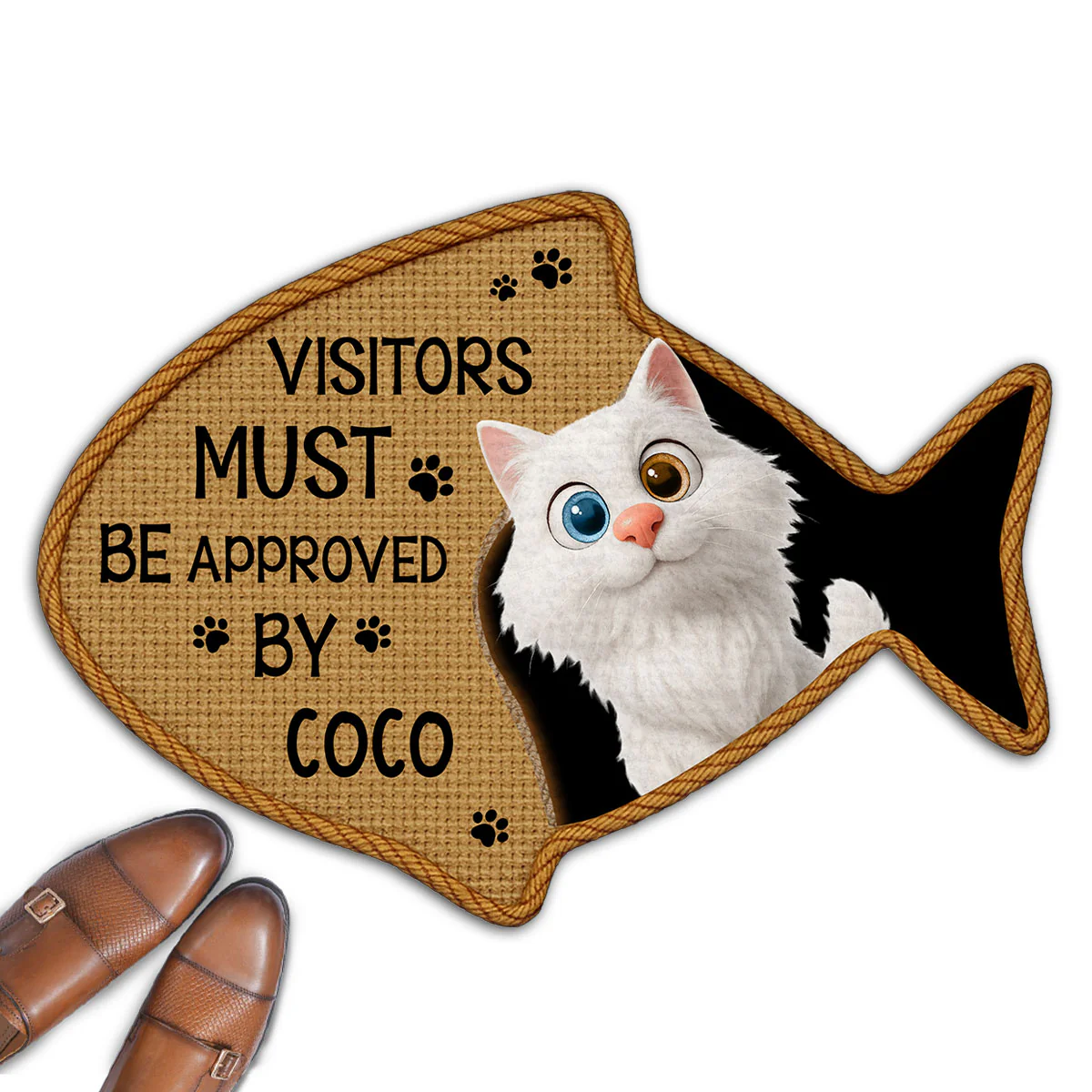 Let The Cats See - Personalized Custom Doormat