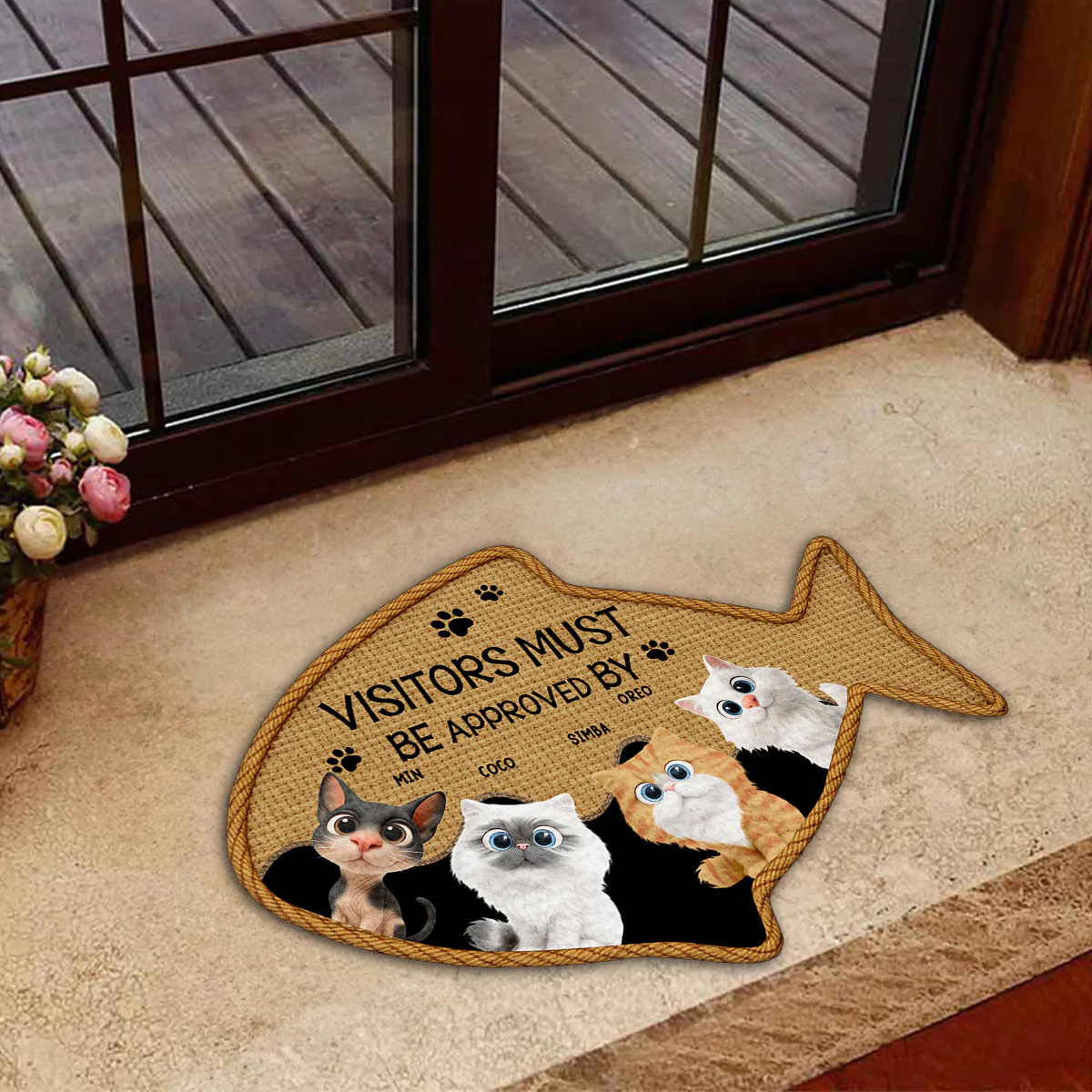 Let The Cats See - Personalized Custom Doormat - Image 4