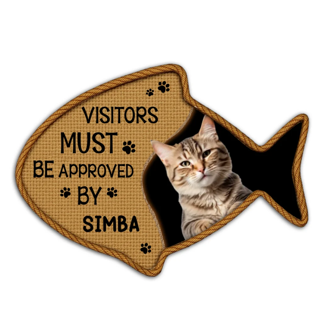 Let The Cats See Photo - Personalized Custom Doormat - Image 3
