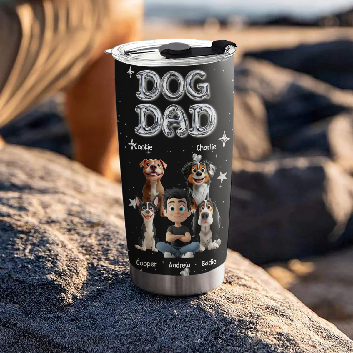 Let Us Have Party - Personalized Custom 3D Effect Tumbler - Image 2