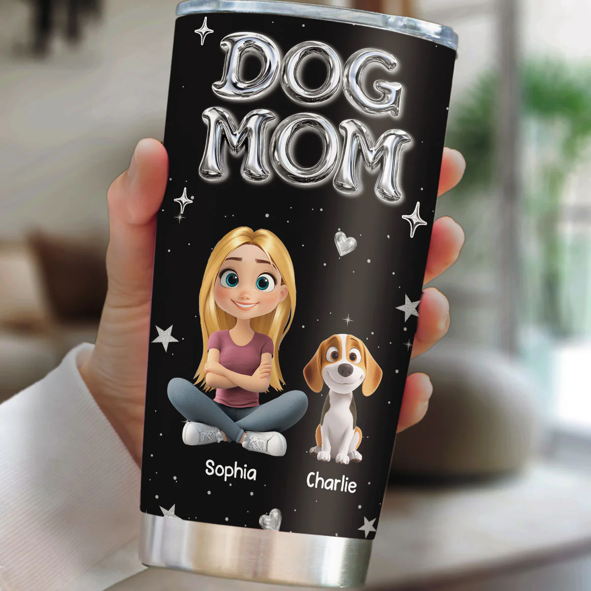 Let Us Have Party - Personalized Custom 3D Effect Tumbler - Image 3