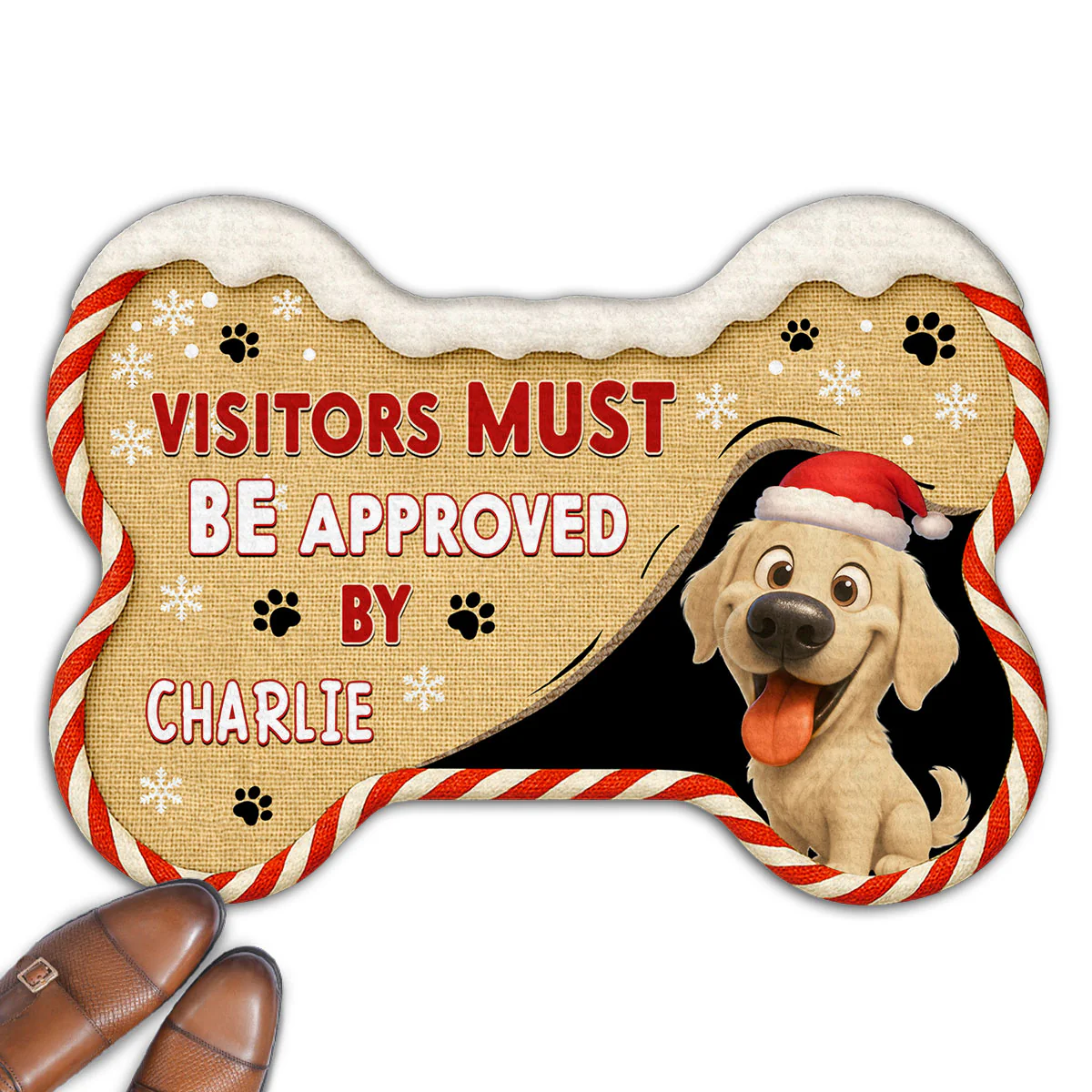 Let Us See Snow Ver - Personalized Custom Doormat