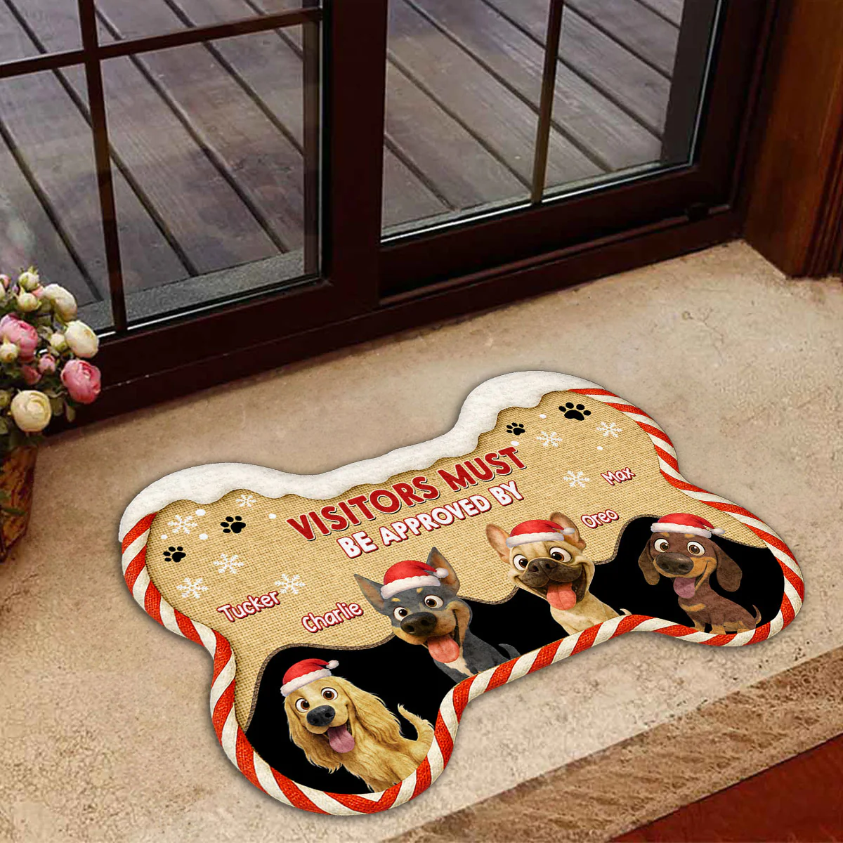 Let Us See Snow Ver - Personalized Custom Doormat - Image 3