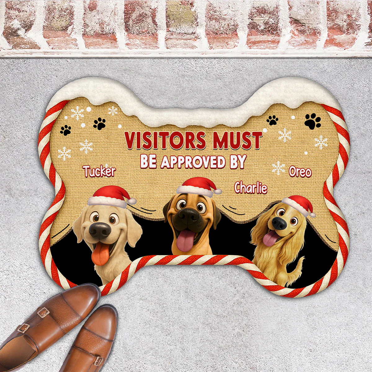 Let Us See Snow Ver - Personalized Custom Doormat - Image 4