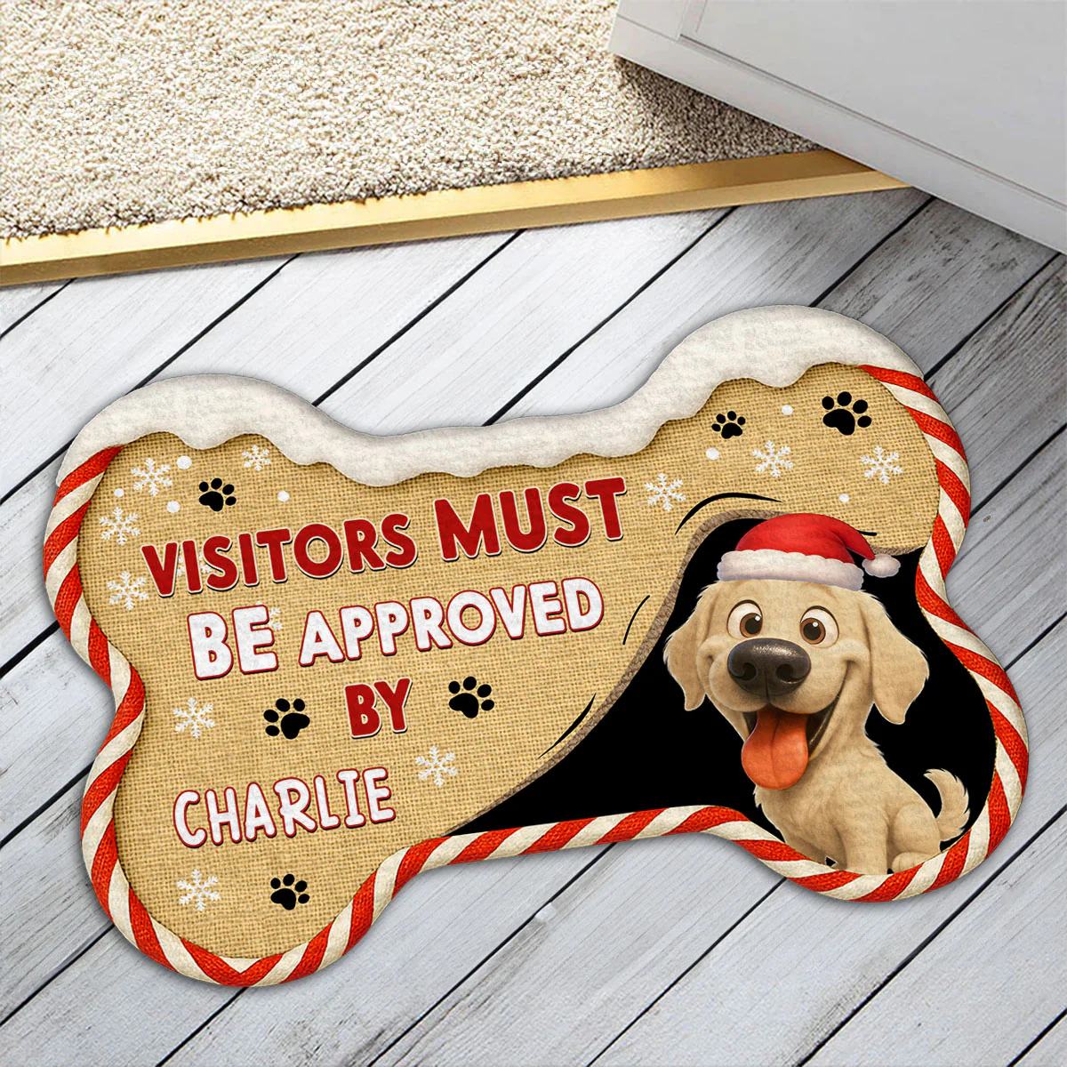 Let Us See Snow Ver - Personalized Custom Doormat - Image 5