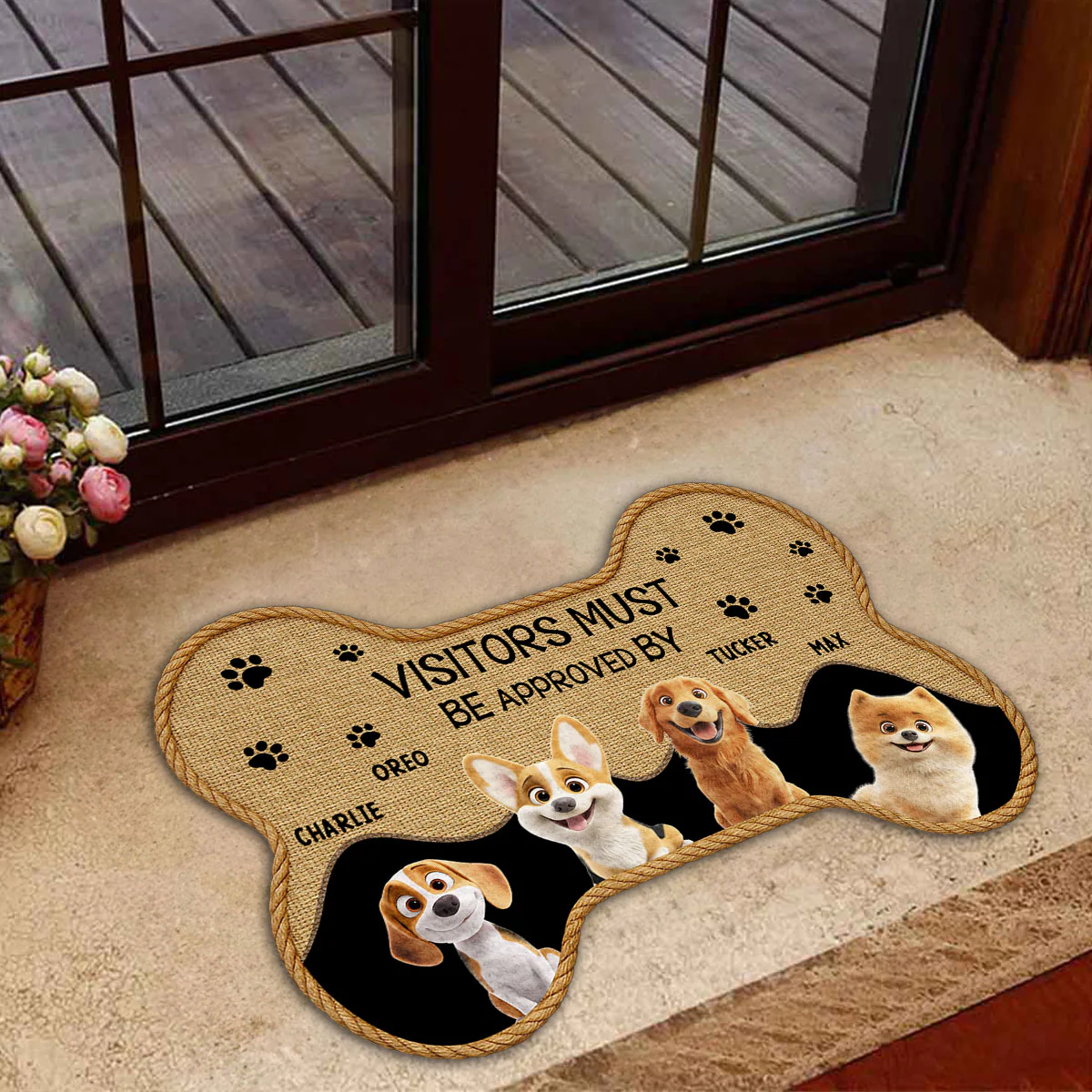 Let Us See Version 2 - Personalized Custom Doormat - Image 5