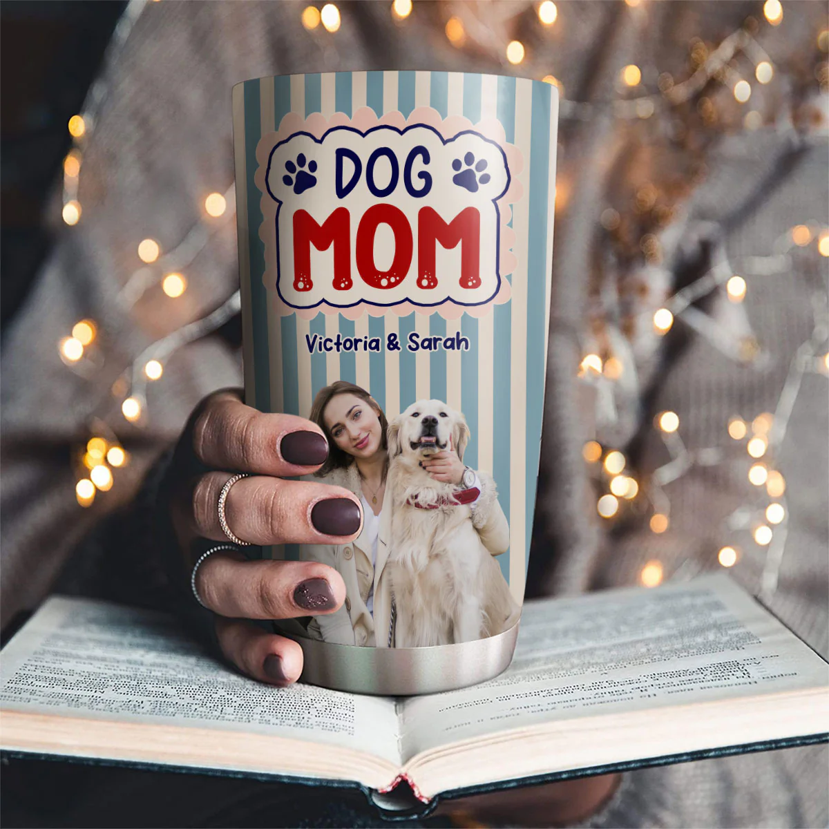 Let Us Spend Days Together Photo - Personalized Custom Tumbler - Image 2