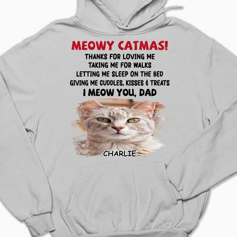Letting Me Sleep With Cat Mom Dad Photo - Personalized Custom Hoodie - Image 5