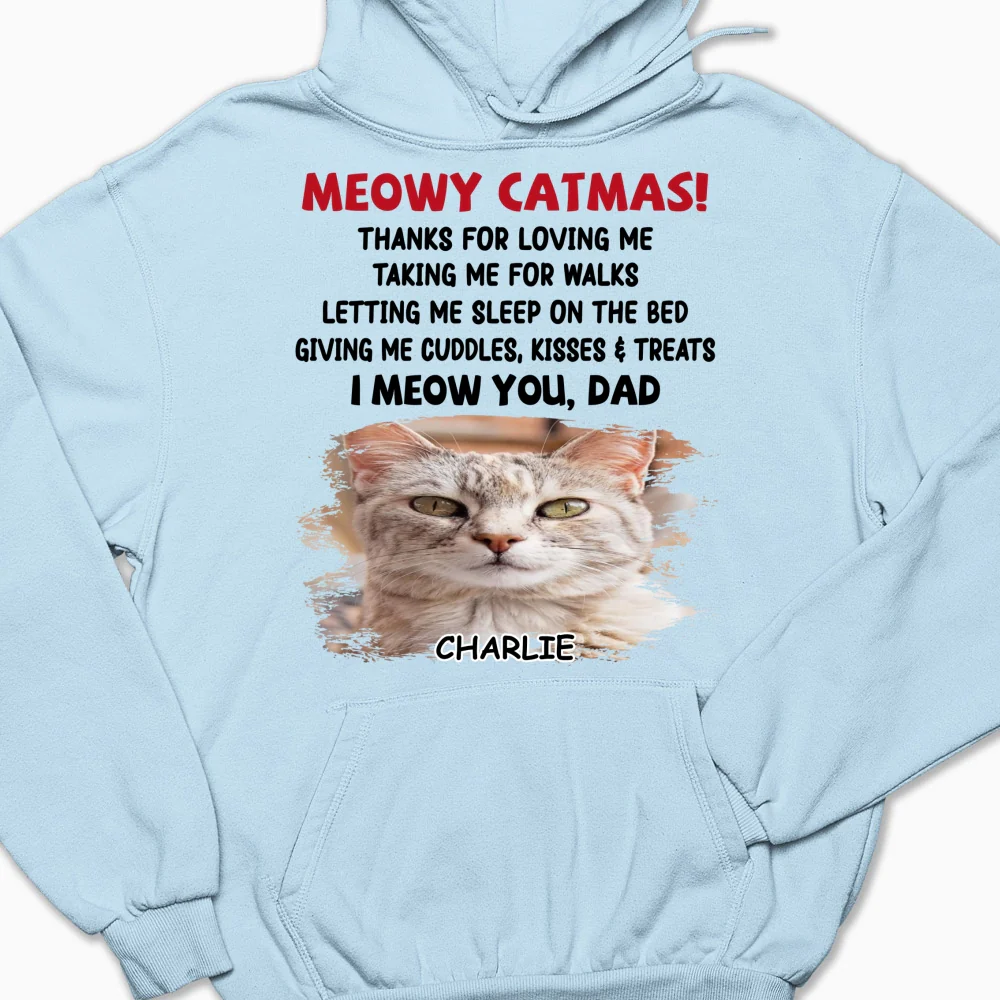 Letting Me Sleep With Cat Mom Dad Photo - Personalized Custom Hoodie - Image 6