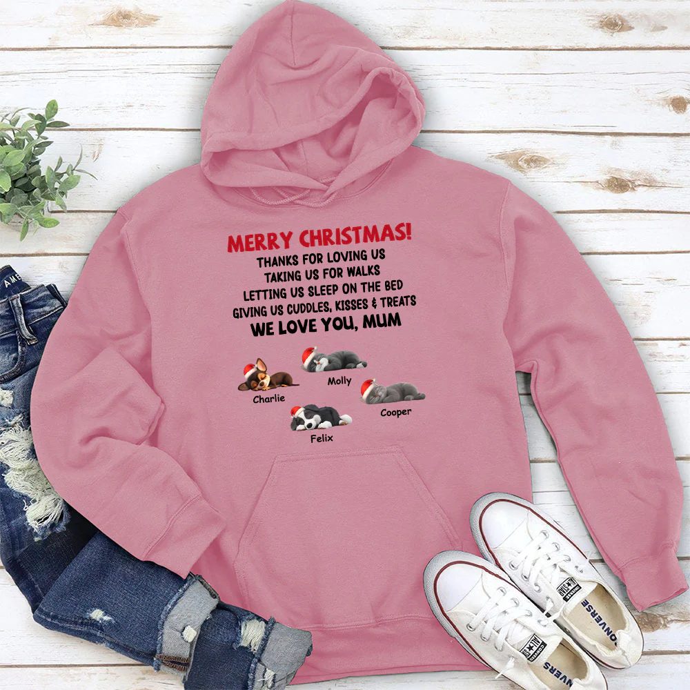 Letting Me Sleep With Pet Mom Dad - Personalized Custom Hoodie - Image 4
