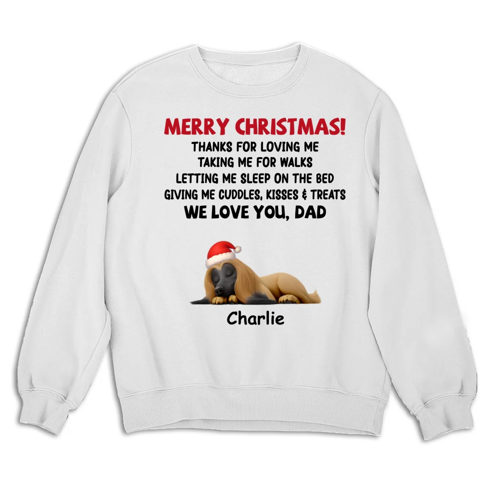 Letting Me Sleep With Pet Mom Dad - Personalized Custom Sweatshirt - Image 4