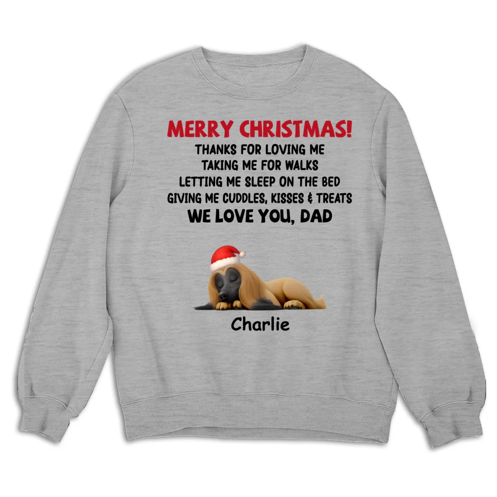 Letting Me Sleep With Pet Mom Dad - Personalized Custom Sweatshirt - Image 5