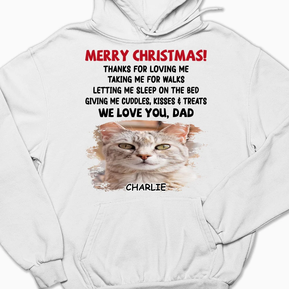Letting Me Sleep With Pet Mom Dad Photo - Personalized Custom Hoodie - Image 4