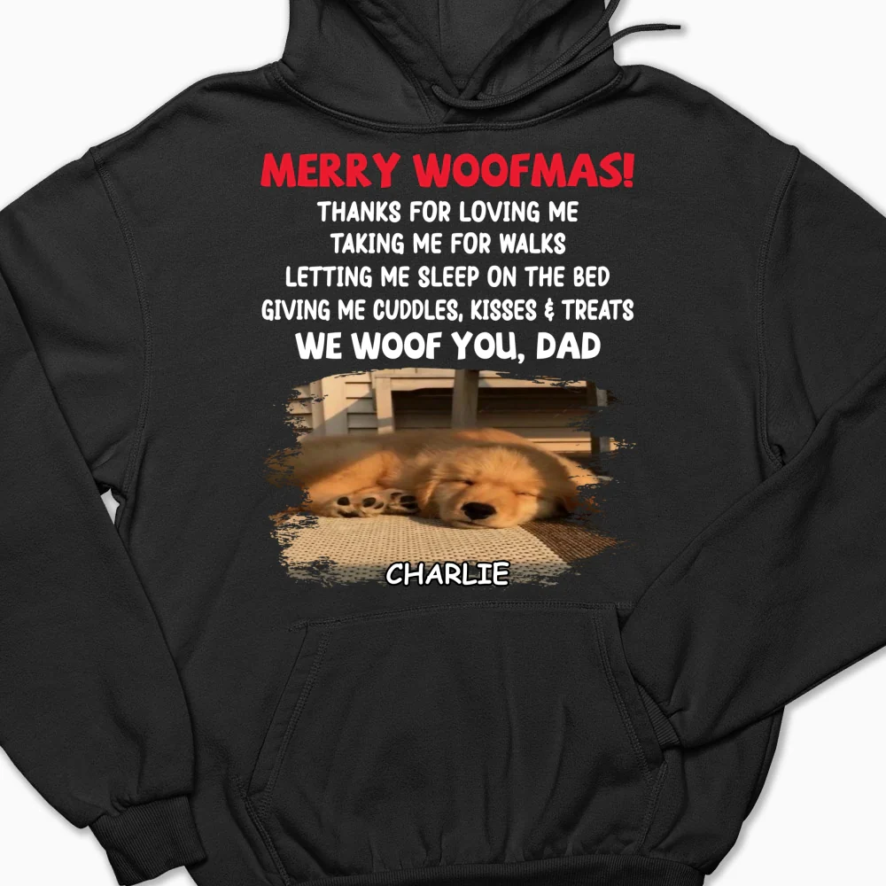 Letting Me Sleep With You Mom Dad Ver Dark Photo - Personalized Custom Hoodie - Image 5
