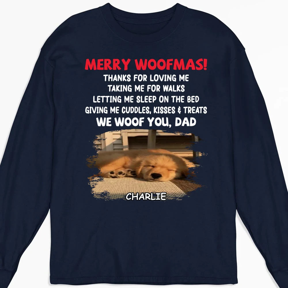 Letting Me Sleep With You Mom Dad Ver Dark Photo - Personalized Custom Long Sleeve T-Shirt - Image 5
