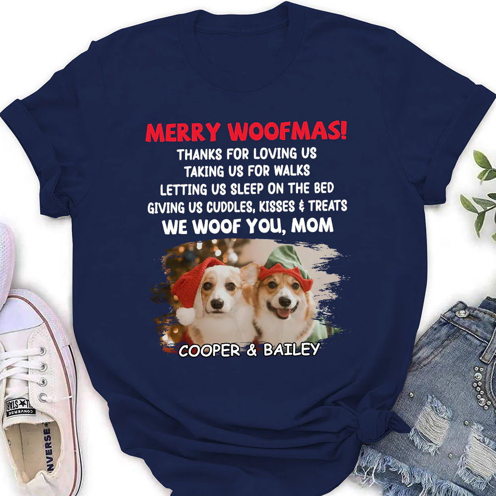 Letting Me Sleep With You Mom Dad Ver Dark Photo - Personalized Custom Women's T-Shirt - Image 2