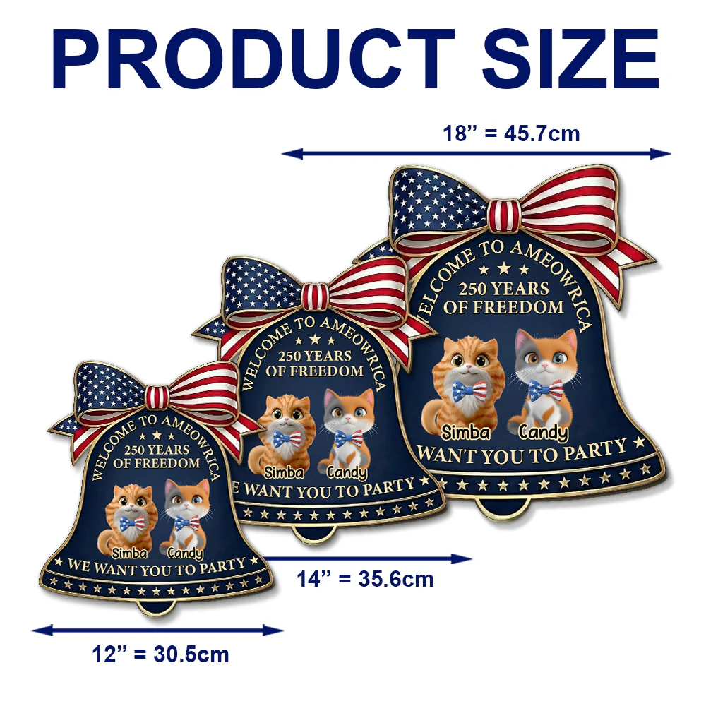 Liberty Rings For Cats - Personalized Custom Wood Sign - Image 5
