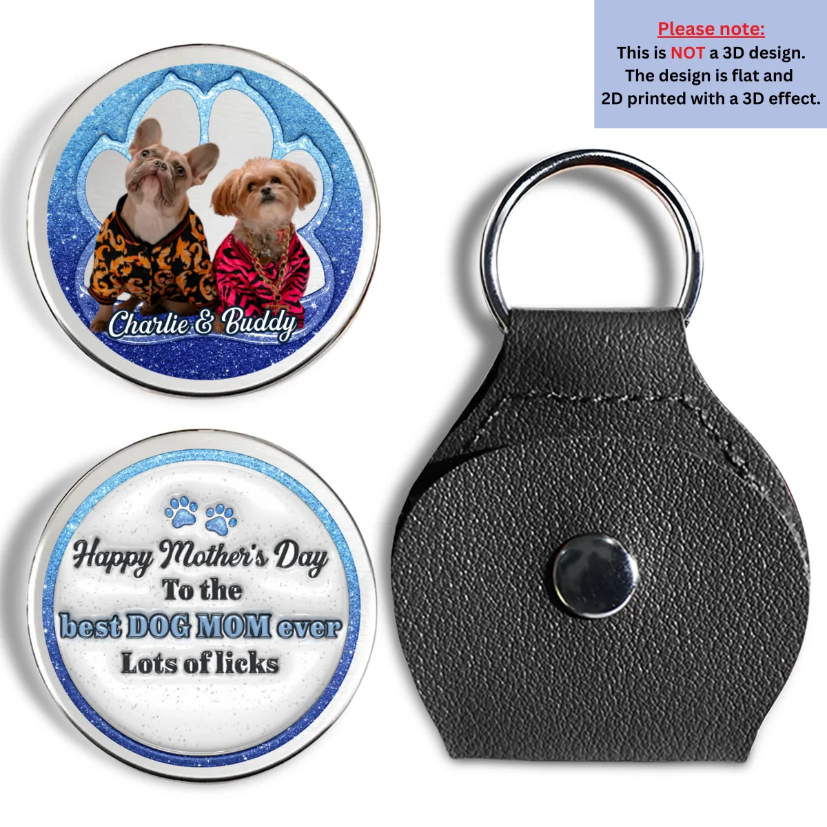 Licks All Over Photo - Personalized Custom 3D Inflated Effect Pocket Hug - Image 4