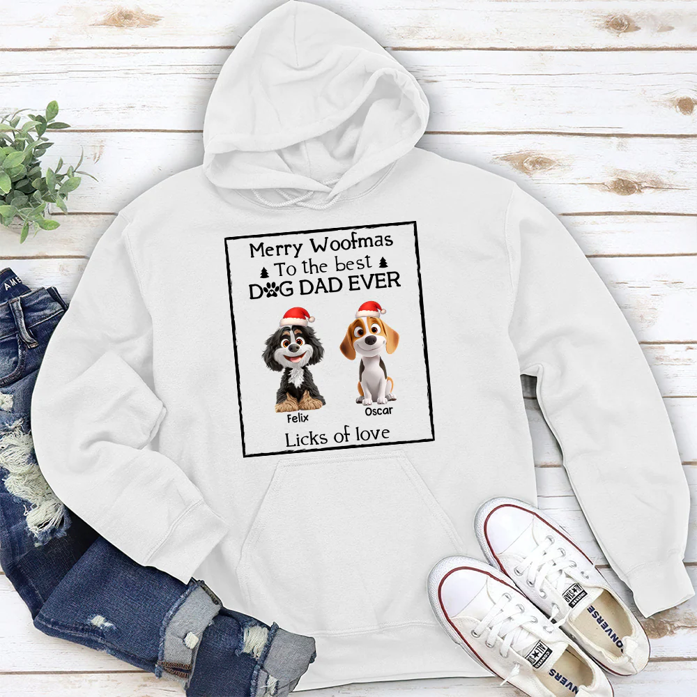 Licks Of Love Snow Bright Version - Personalized Custom Hoodie - Image 2
