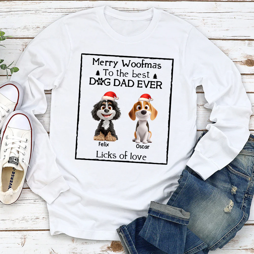 Licks Of Love Snow Bright Version - Personalized Custom Long Sleeve T-Shirt - Image 2