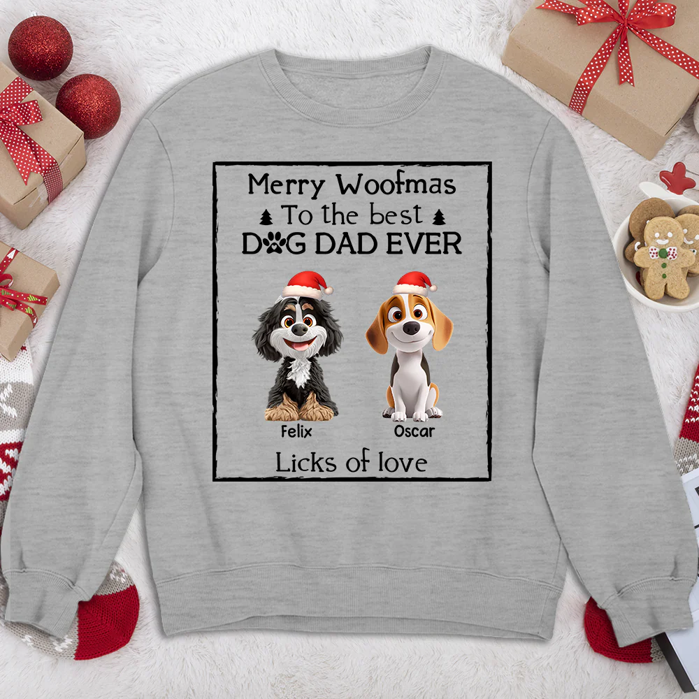 Licks Of Love Snow Bright Version - Personalized Custom Sweatshirt - Image 2