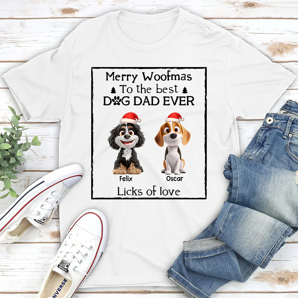 Licks Of Love Snow Bright Version - Personalized Custom Unisex T-shirt - Image 2