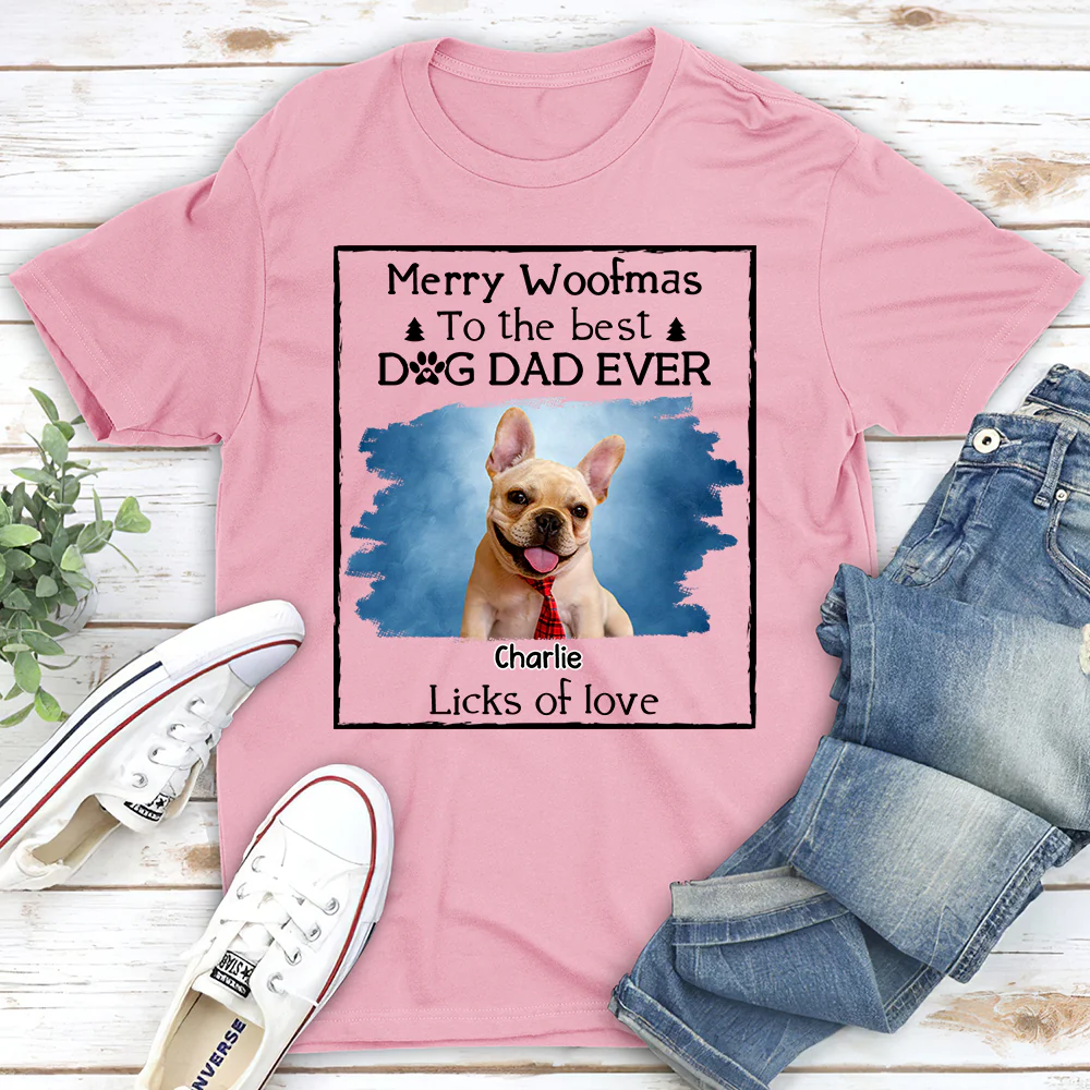 Licks Of Love Snow Bright Version Photo - Personalized Custom Premium T-shirt - Image 4