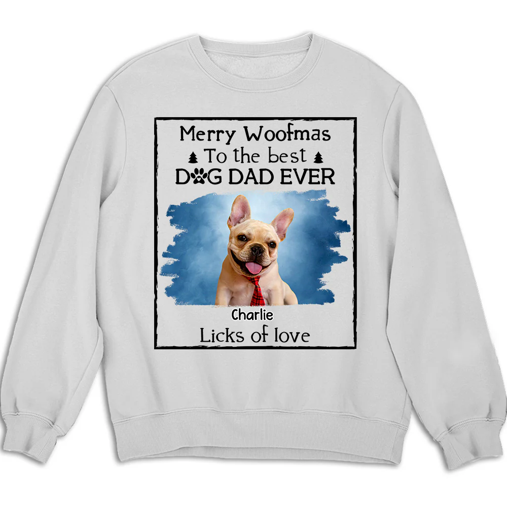 Licks Of Love Snow Bright Version Photo - Personalized Custom Sweatshirt