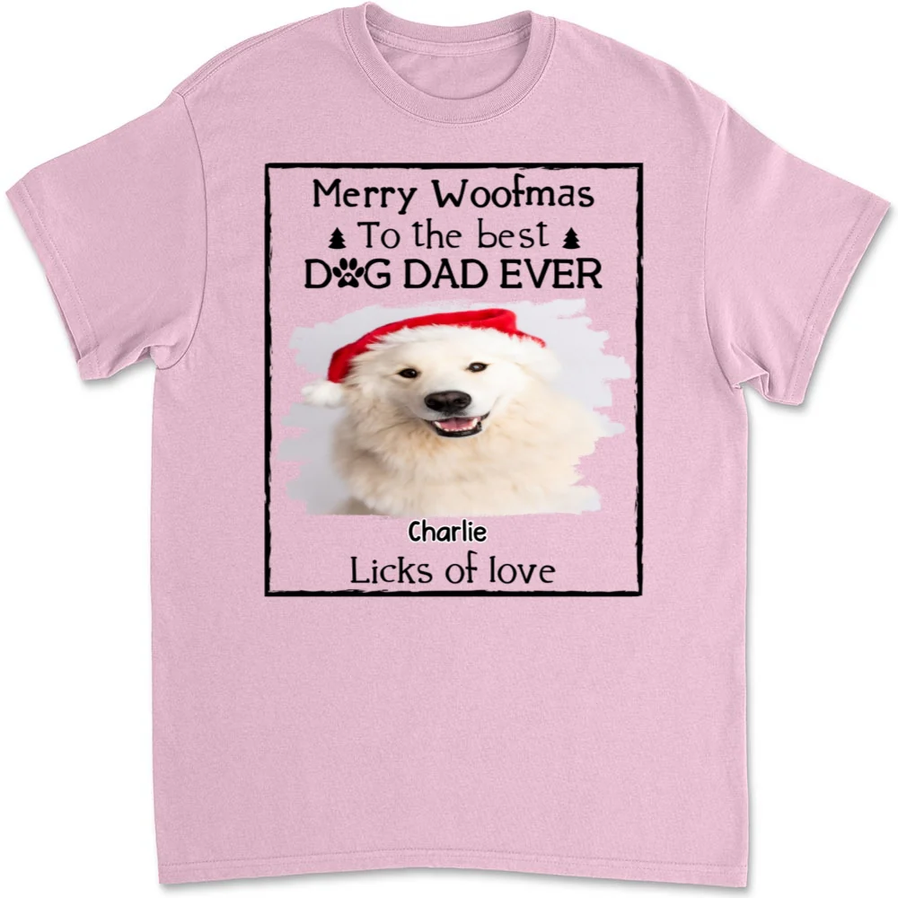 Licks Of Love Snow Bright Version Photo - Personalized Custom Unisex T-shirt - Image 6