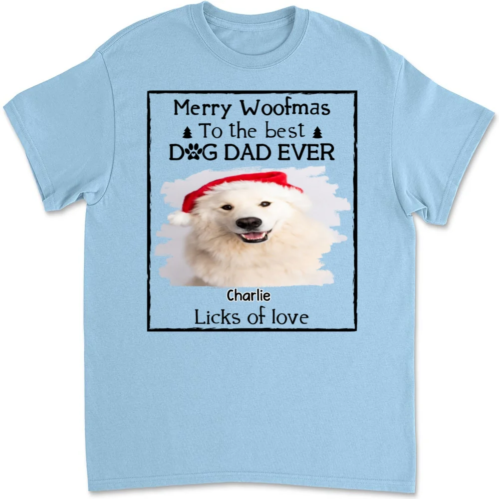 Licks Of Love Snow Bright Version Photo - Personalized Custom Unisex T-shirt - Image 7