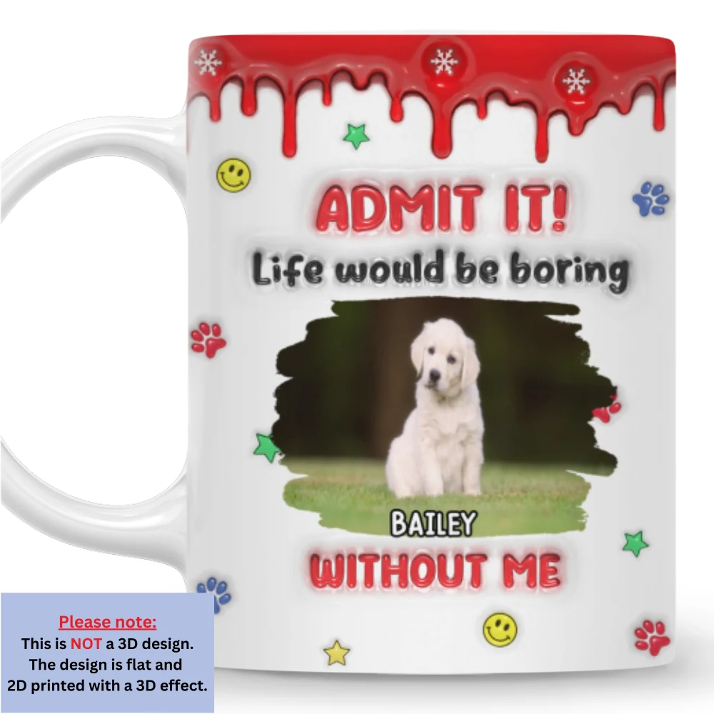 Life Must Have Us Christmas Photo - Personalized Custom 3D Inflated Effect Mug - Image 7