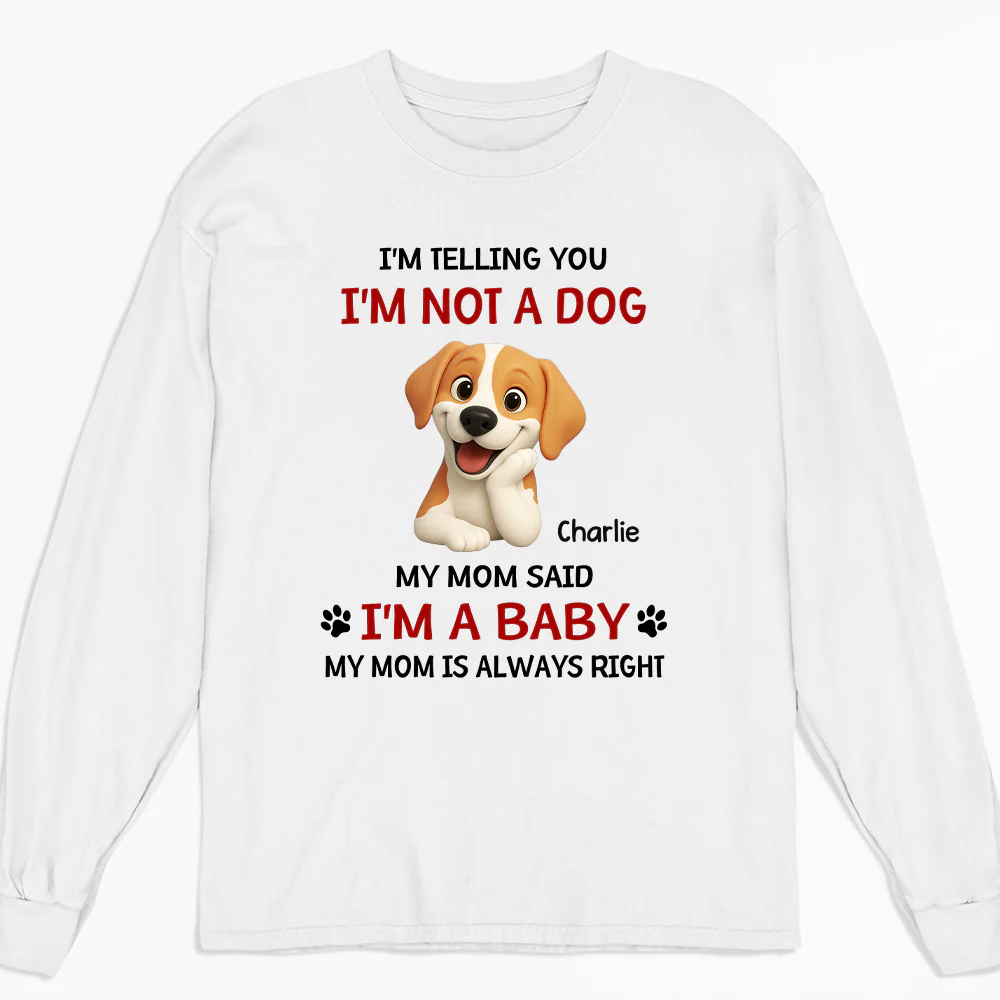 Litterally A Baby - Personalized Custom Long Sleeve T-shirt