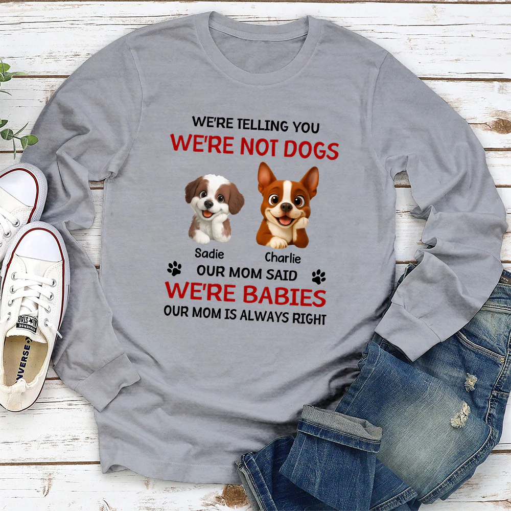 Litterally A Baby - Personalized Custom Long Sleeve T-shirt - Image 2