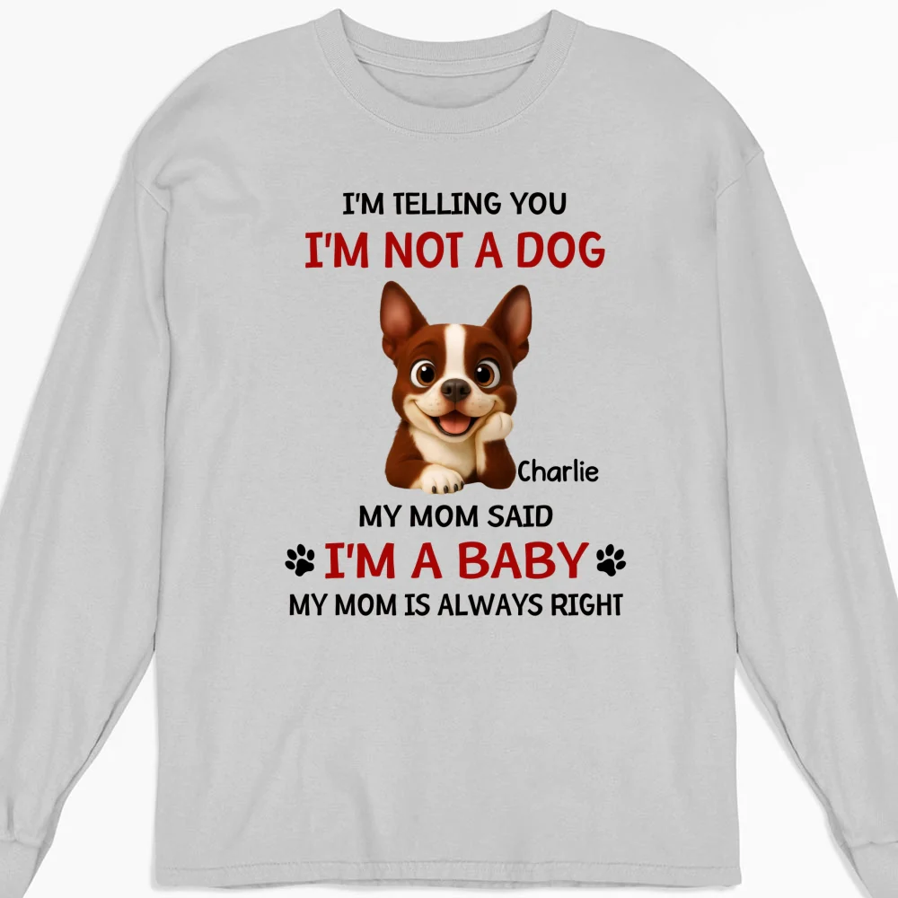 Litterally A Baby - Personalized Custom Long Sleeve T-shirt - Image 3