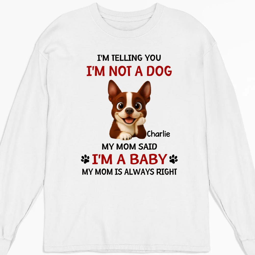 Litterally A Baby - Personalized Custom Long Sleeve T-shirt - Image 4