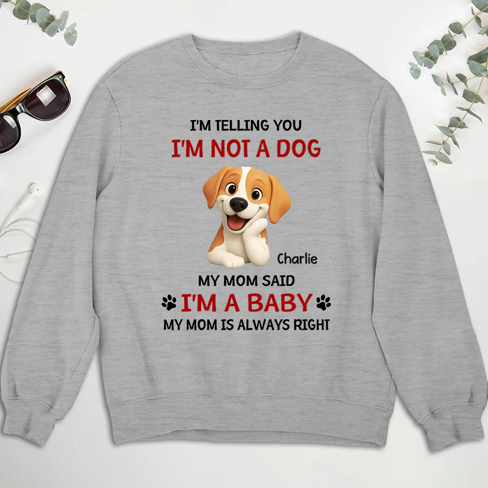 Litterally A Baby - Personalized Custom Sweatshirt - Image 2